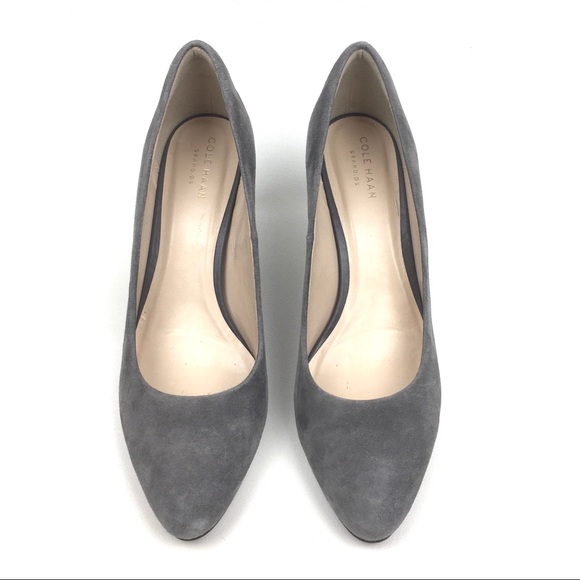 Cole Haan grand os suede leather pumps heels - Picture 3 of 6